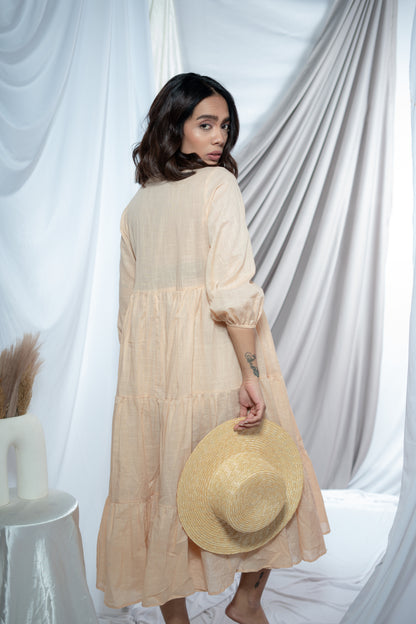 BETH OATMEAL DRESS